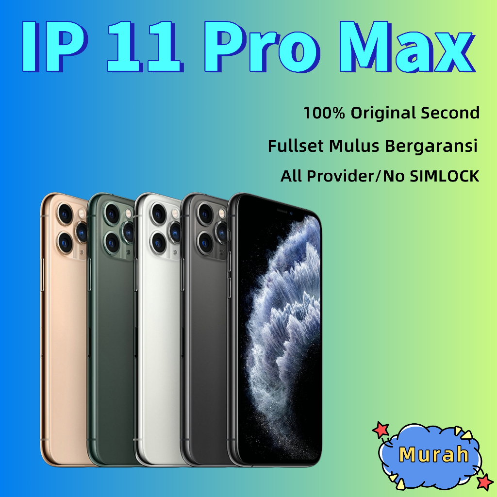 iphone 11 pro max 64gb/256gb/512gb second mulus fullset