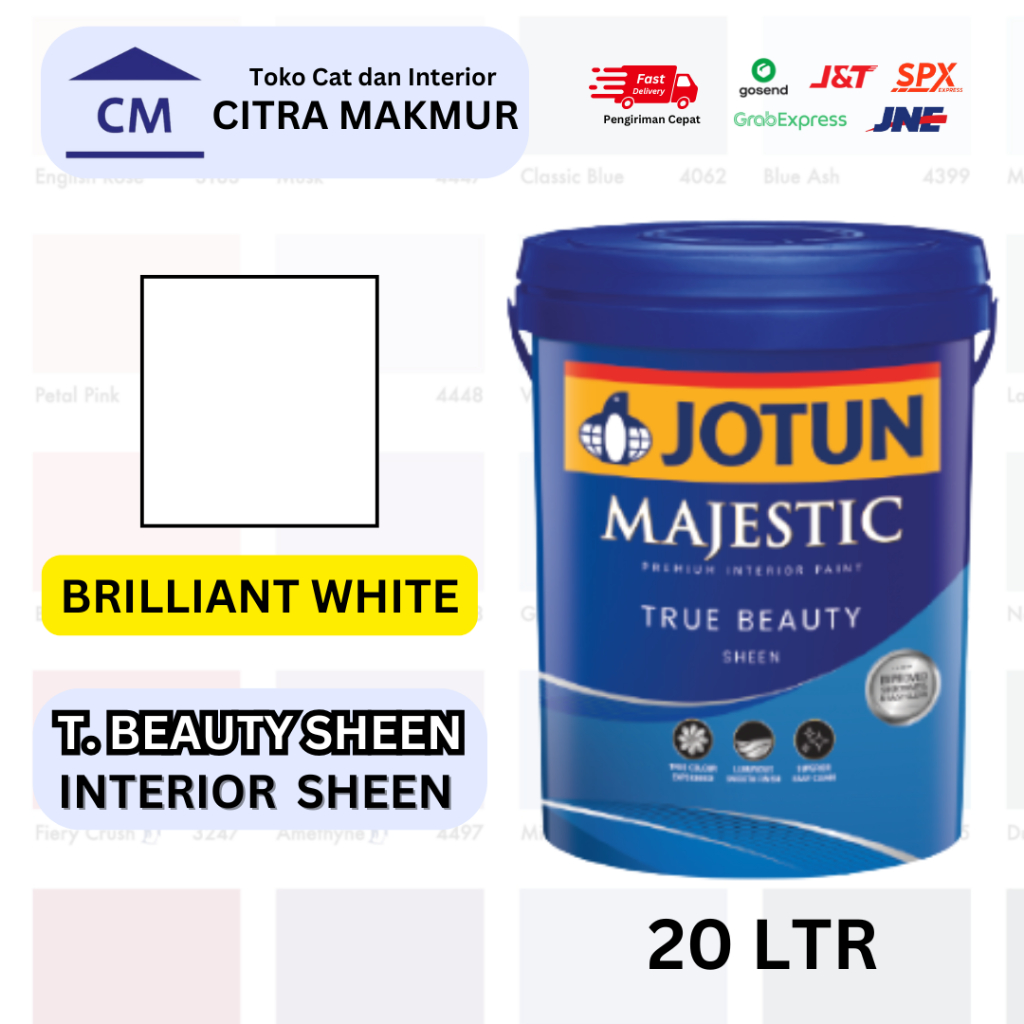 JOTUN Majestic TRUE BEAUTY SHEEN | Brilliant White 20 Ltr