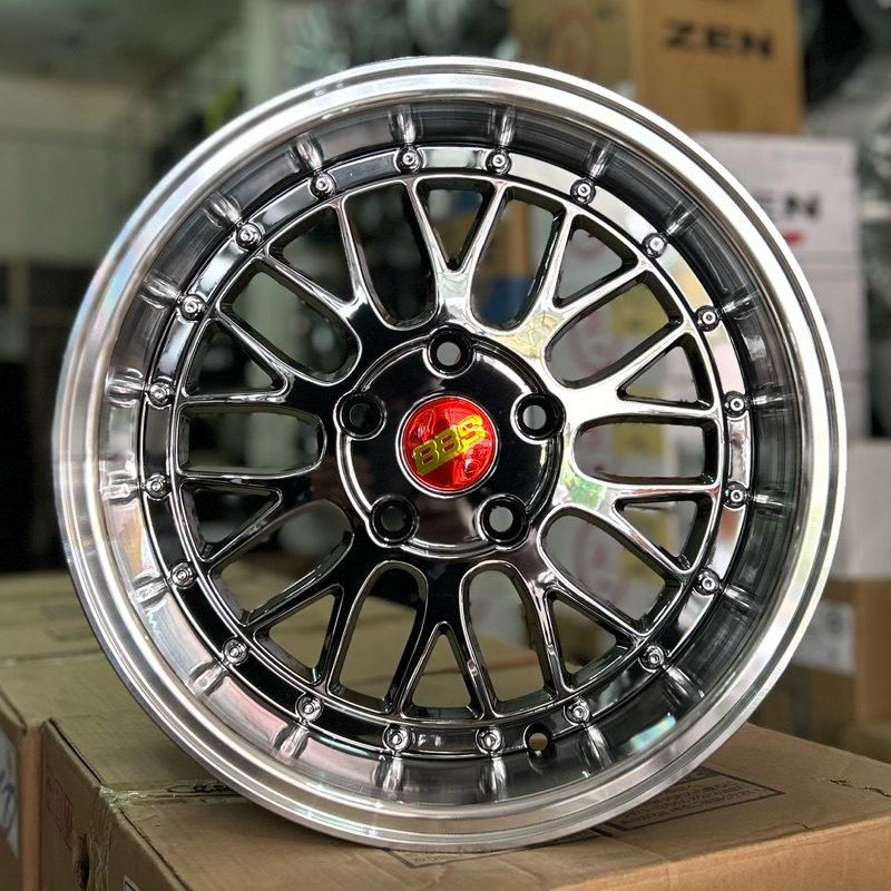 Velg BBS Ring 16 Warna Black Chrome Lebar 7/8.75 Pcd 5x114 Et 30/38 | Velg R16 | Velg Mobil | Velg R