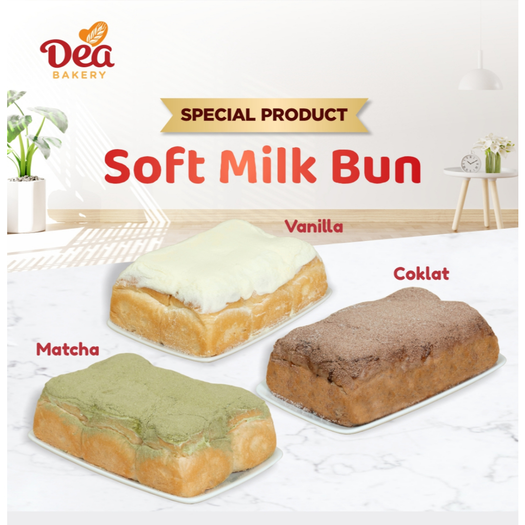 

Soft Milk Bun Dea Bakery - Roti Viral ala Thailand
