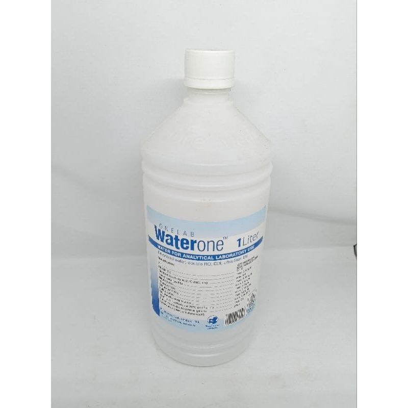 Waterone purified water H20 Aquabidest 1 liter