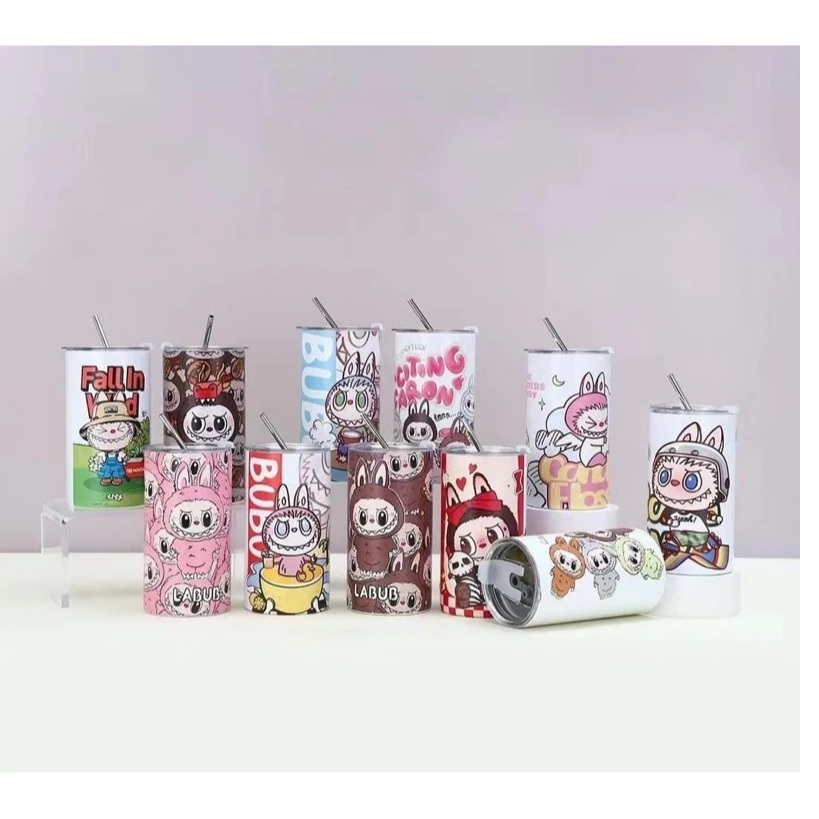 *L_ Tumbler Americano Labubu / Tumbler Americano Stainlles Motif Labubu Viral