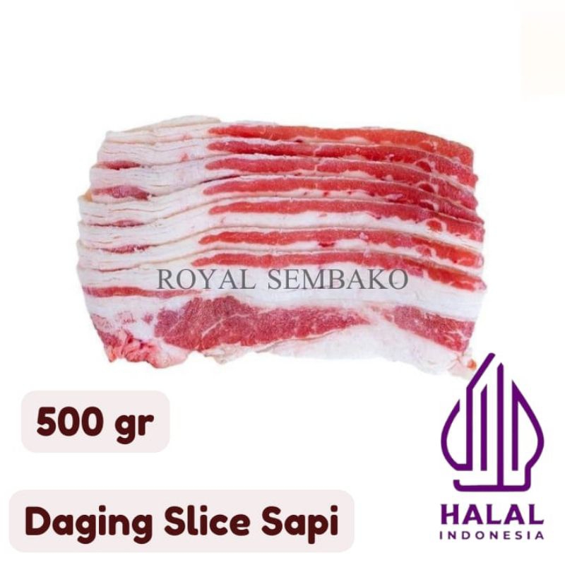 

TERMURAH DAGING SAPI SLICE 500gr, DENGAN LEMAK FROZEN, BERSIH, MURAH, BONELLES, TERJANGKAU, PREMIUM