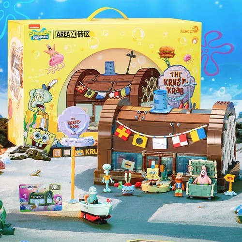 MOGADA - Area X Spongebob The Krusty Krab Brick Susun Bangunan