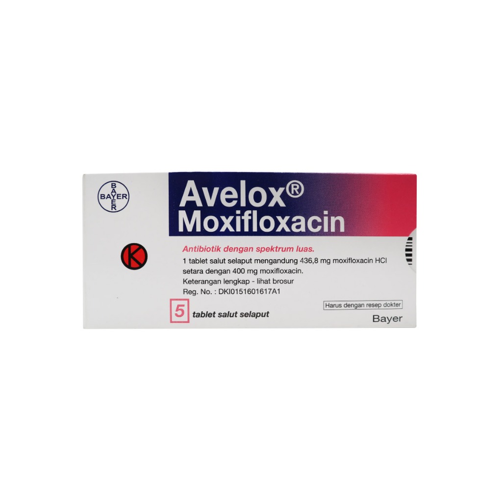 Avelox 400 mg Blister 5 tablet salut selaput  - BYM