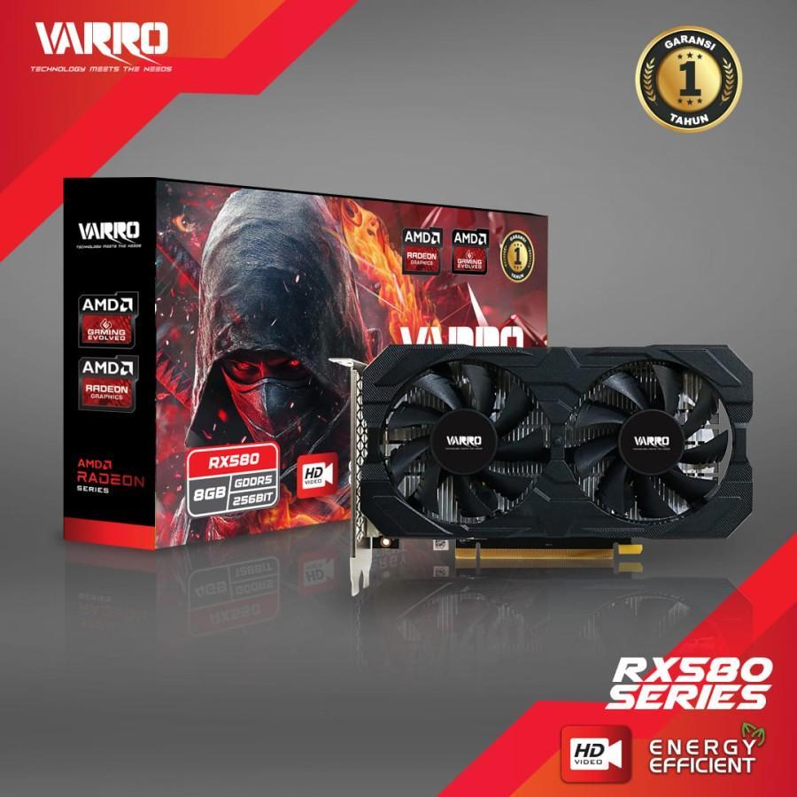 VGA VARRO AMD RX 580 8GB GDDR5 256BIT VARRO RX 580 256Bit