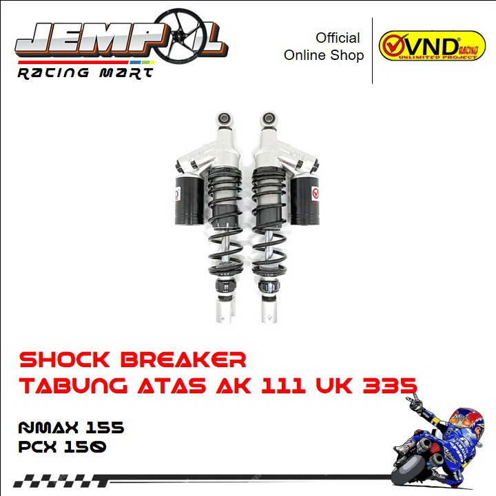 VND Shock Shok Tabung Atas AK 111 B1 335mm Nmax 155/ PCX 150 Lokal
