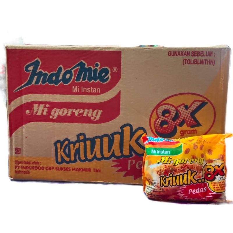 

INDOMIE KRIUK 8x PEDAS 1 DUS ISI 40