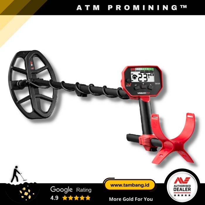 Minelab Vanquish 340 Metal Detector dan Waterproof Coil