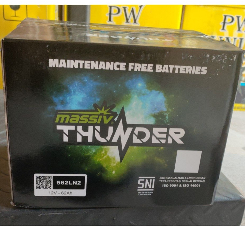 AKI MAINTENACE FREE MASSIV THUNDER 562LN2 62AH ( AKI KERING ) LN2