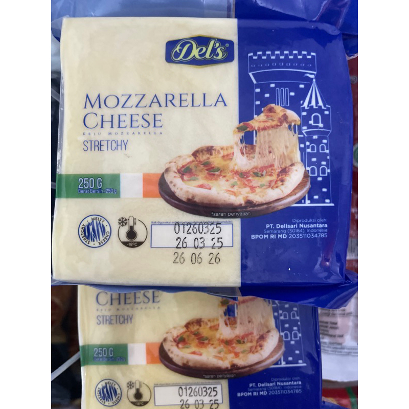 

Del's Mozarella cheese Keju Mozarella 250g