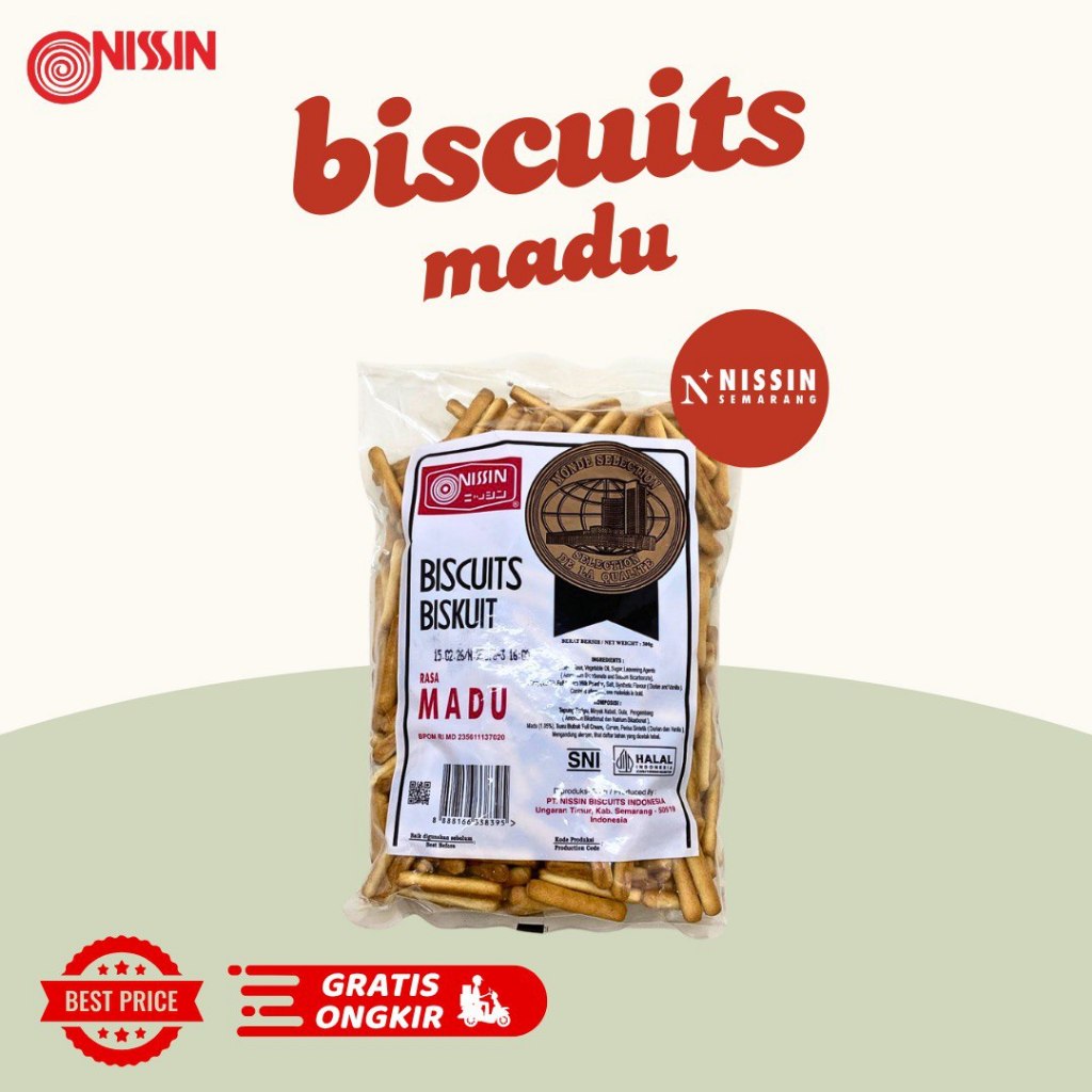 

Nissin Biskuit Madu 300gr