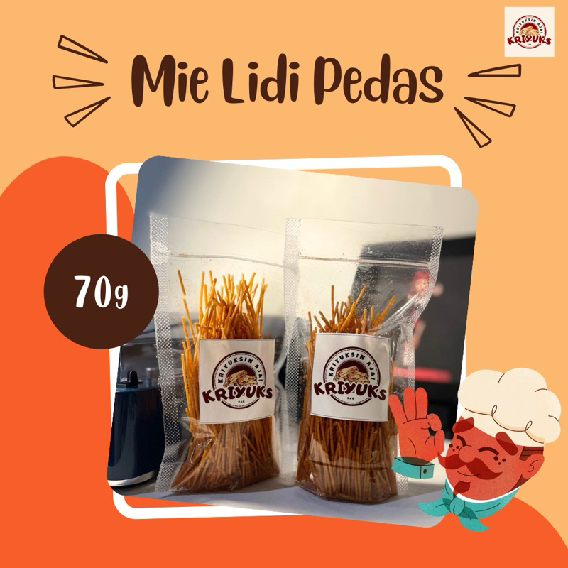 

KRIYUKS MIE LIDI PEDAS - 70gr