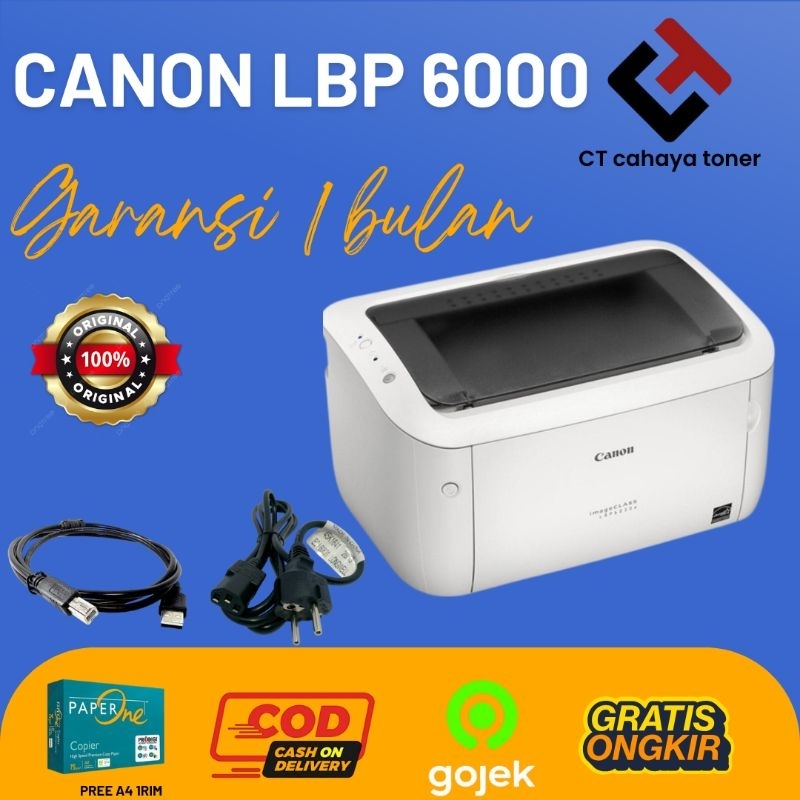 printer canon lbp6000 cetak hitam putih