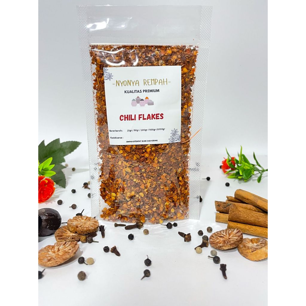 

Cabe Bubuk Kasar / Chilli Flakes Murah-Nyonya Rempah