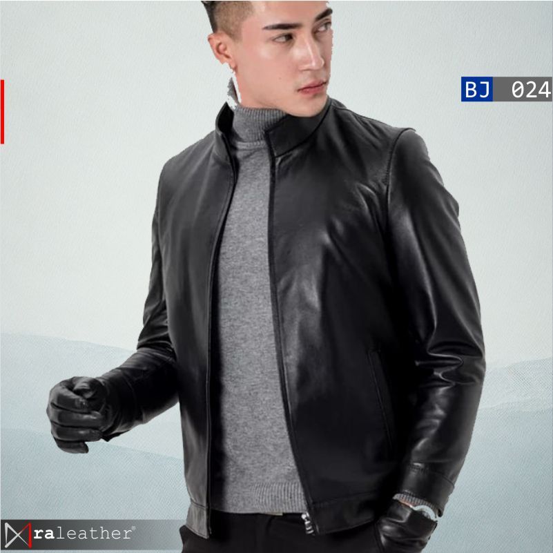 Jaket Kulit Pria BJ024 • Harga Pabrik - RA Leather® Garut