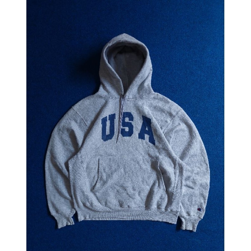 vintage champion reverse weave blank hoodie