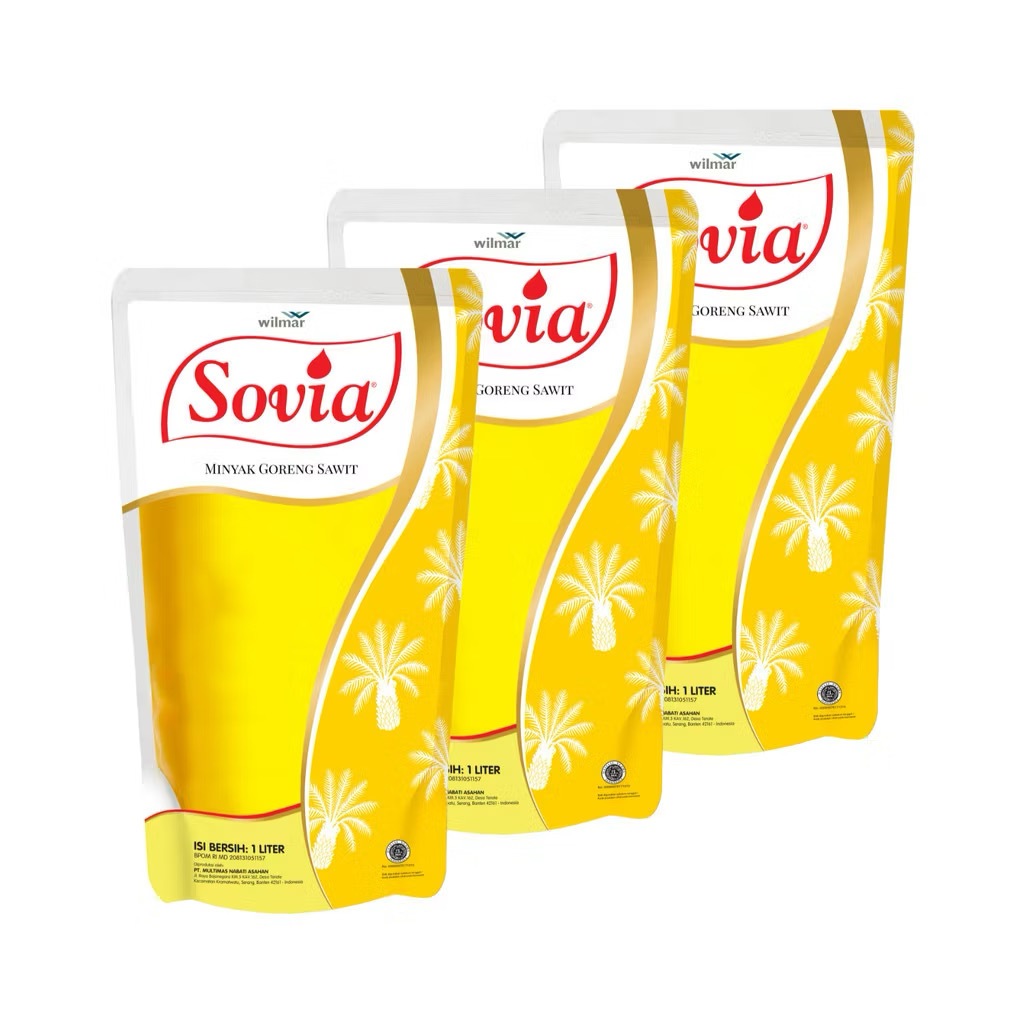 

Sovia 1 liter 3 Pouch Minyak Goreng