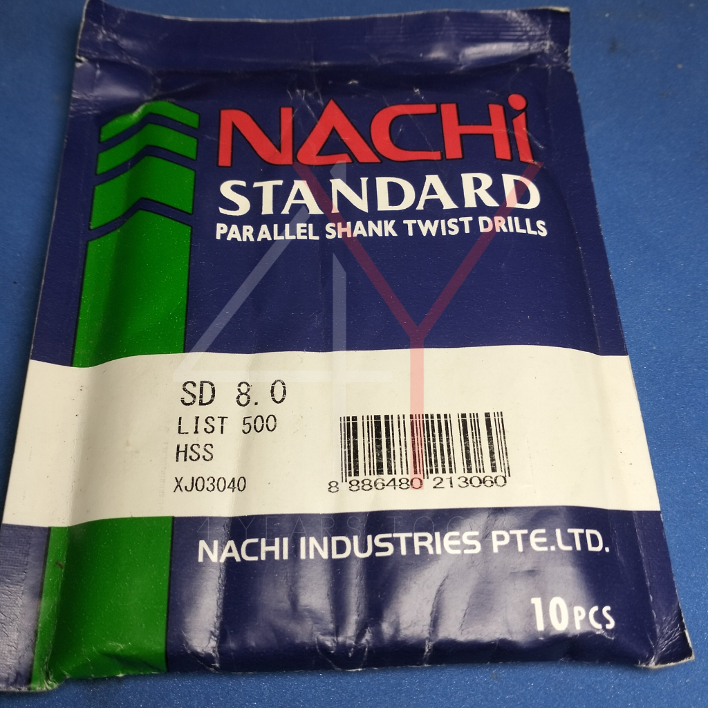 NACHI 8mm, Mata Bor Nachi 8 mm, Bor Nachi 8mm Original