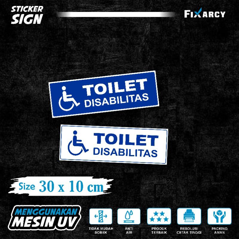 Stiker Toilet Disabilitas