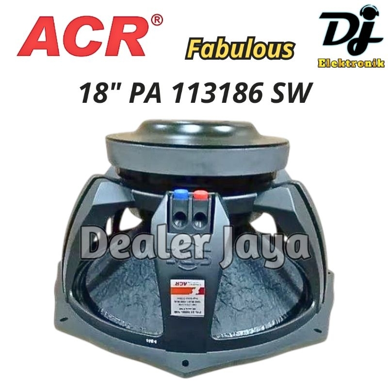 Speaker Komponen ACR PA 113186 SW / PA113186 SW - 18 inch (Fabulous)