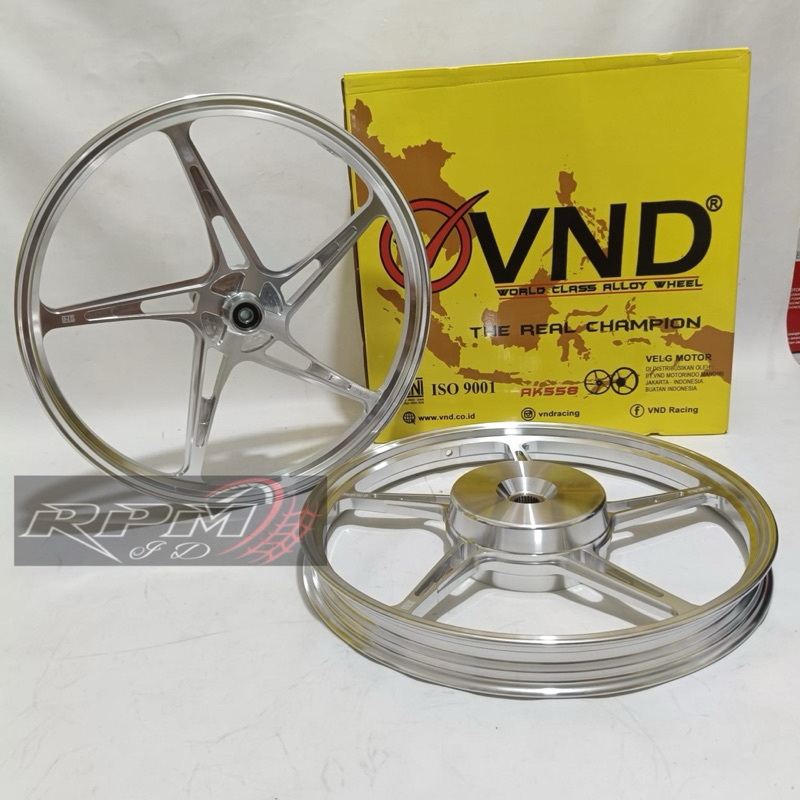 Velg Vnd AK 558 Ring 17 140x17 & 160x17 Vario125/150 Beat Scoopy Pelak Vnd palang 5 Ring 17 Rpm Id