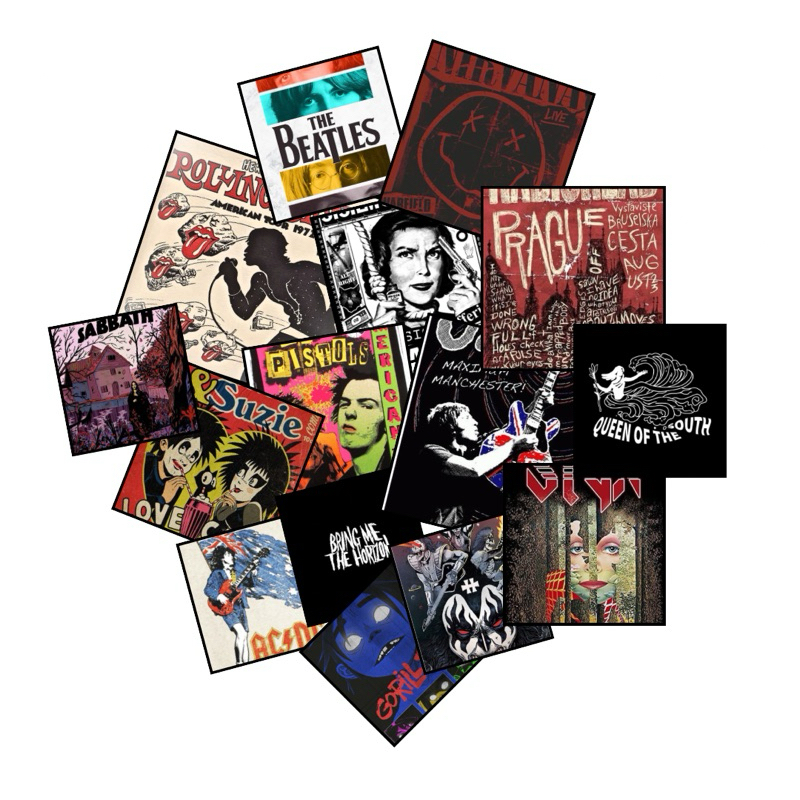 

sticker custom vintage retro anime ultras lokal 70s 90s band indie hindia baskara.