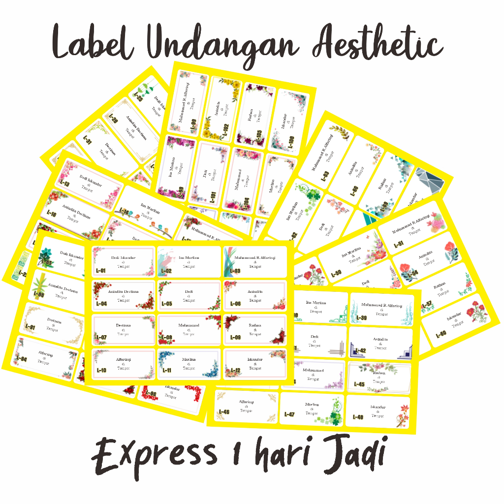 

print Label Undangan Label Undangan Pernikahan 103