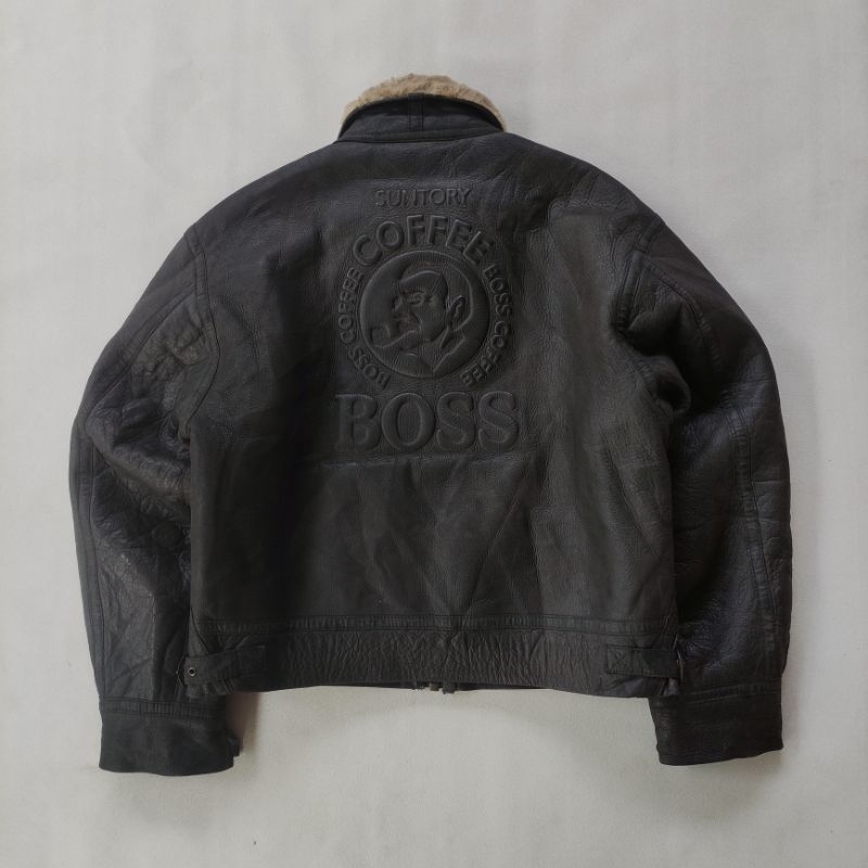 Jacket kulit Suntory Coffee Boss