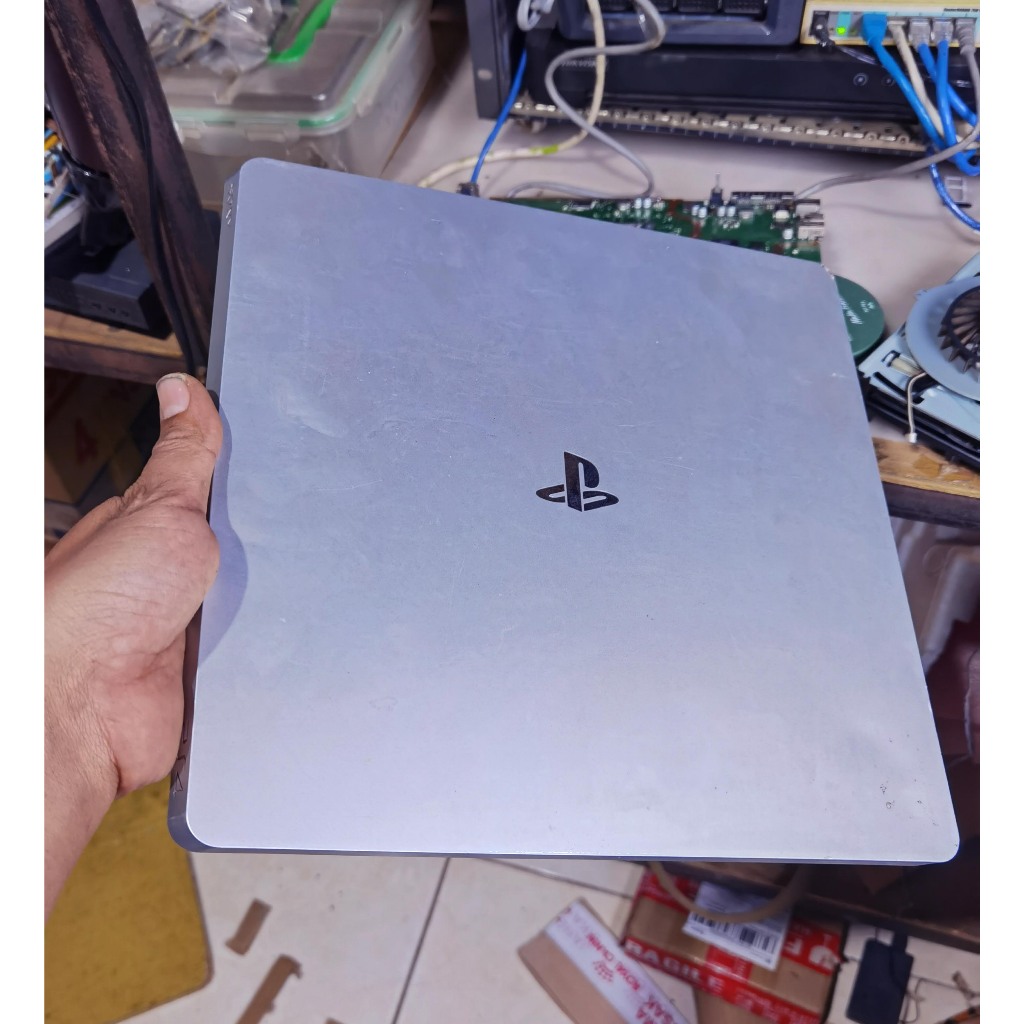 casing ps4 slim seri 2 / case ps4 slim cuh-2006a ori copotan (silver)