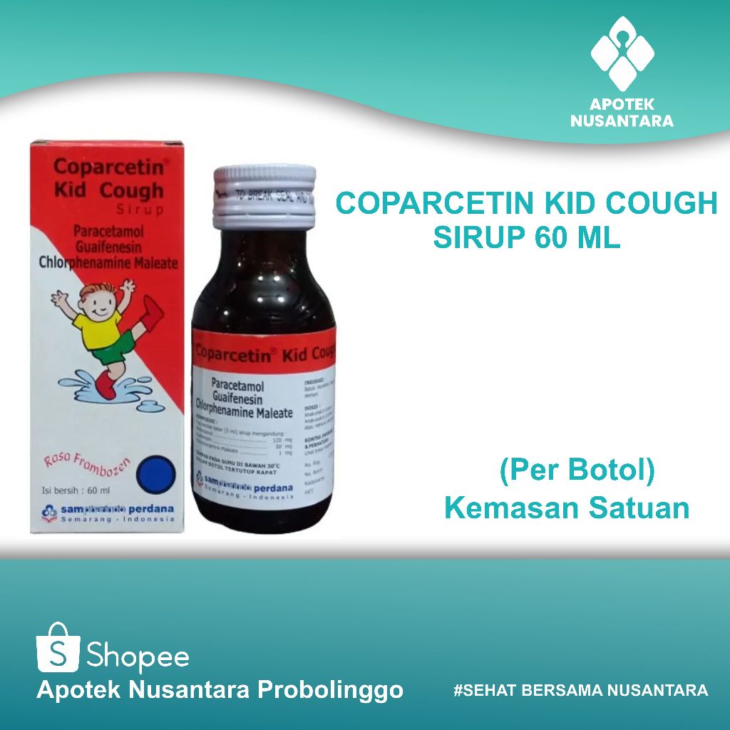 COPARCETIN KID COUGH 60ML SIRUP / Sirup Coparcetin Kids
