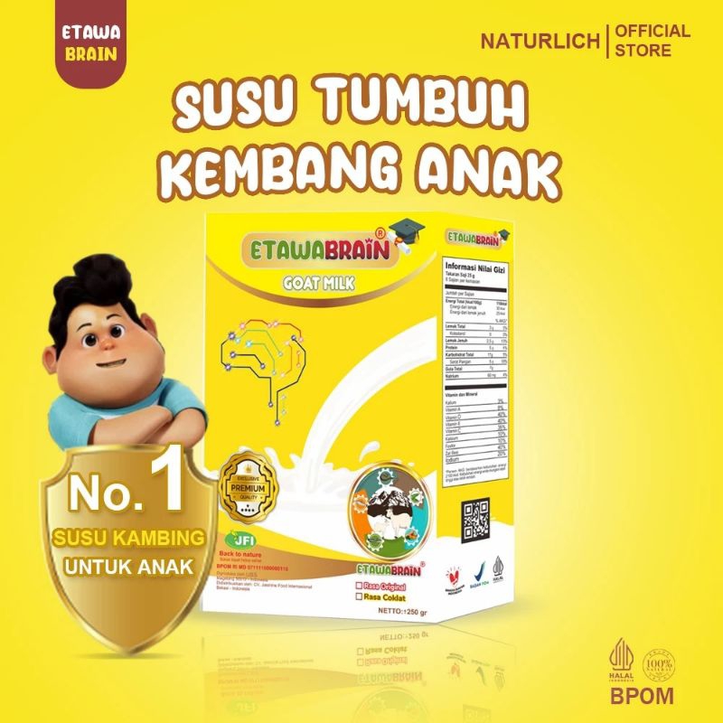 

Susu Etawabrain Susu Nutrisi Tumbuh Kembang Anak 250g