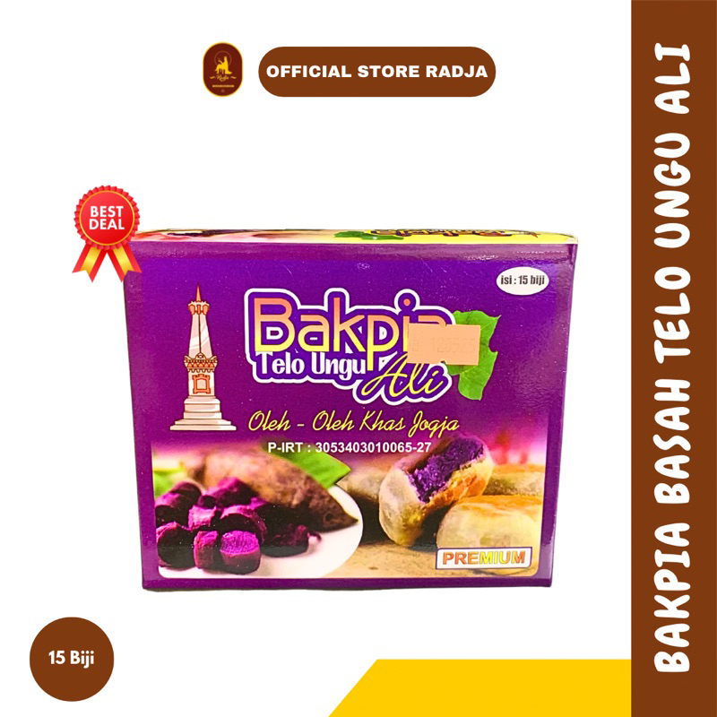 

[Isi 15] Bakpia Basah Telo Ungu Ali PREMIUM Bakpia Pathok Jogja - Oleh Oleh Jogja