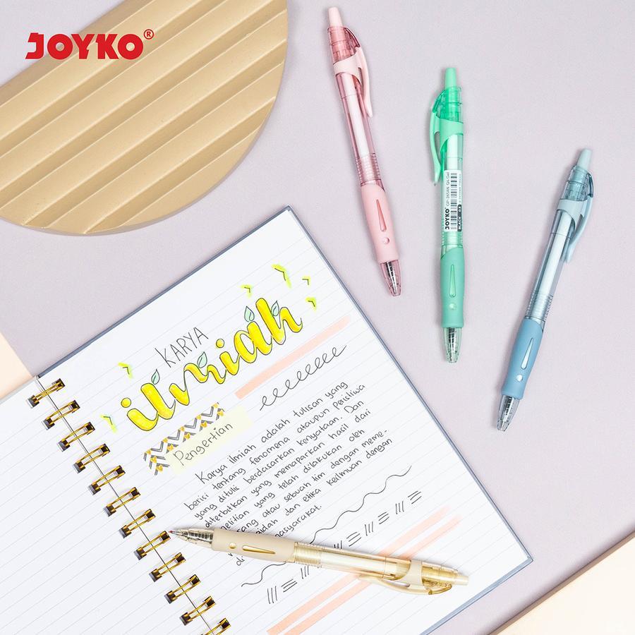 

qwe Gel Pen / Pulpen GP 265AN Pastel 0,5 mm Black (1 Pack Isi 12 Pcs)