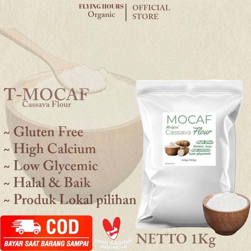 

1kg Tepung Mocaf Gluten Free Tepung Singkong Modified Cassava Flour Halal