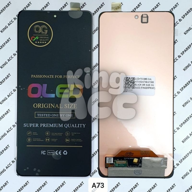 OLED OG SUPER LCD TOUCHSCREEN SAMSUNG GALAXY A73 5G / A736 / A736B BLACK OLED OG