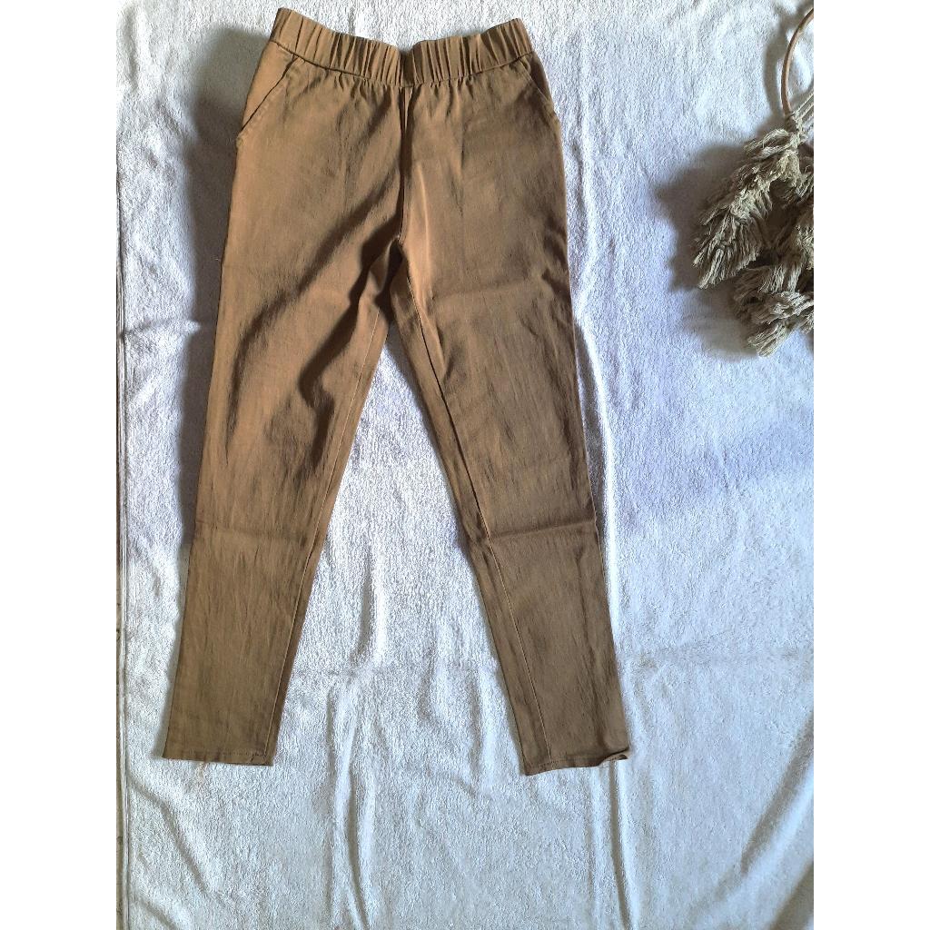 Bawahan Celana Panjang Wanita Bahan Kain Chino Stretch