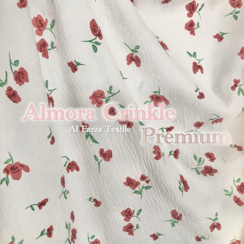 Almora Crinkle Premium | Bahan Crinkle Motif | Kain Cringkle | Crinkle | harga tertera 0,5 meter