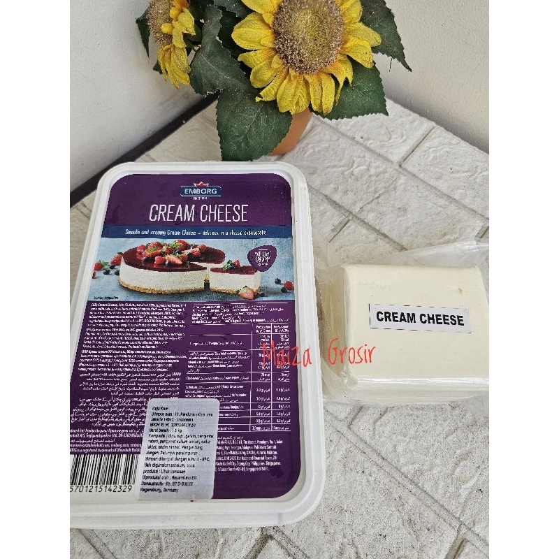 

Cream Cheese Emborg kemasan repack 500gr