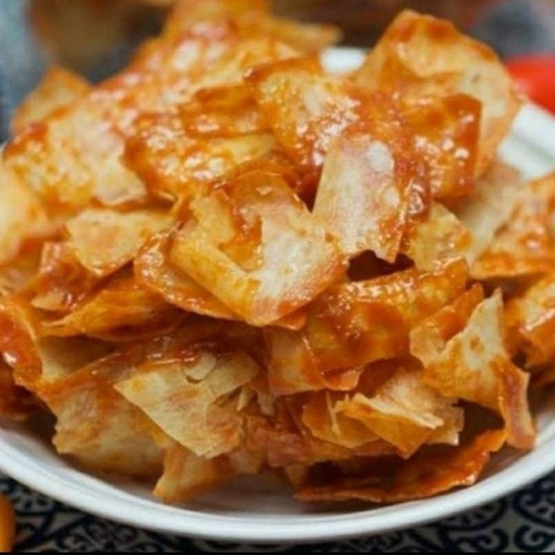 

keripik singkok pedas manis renyah