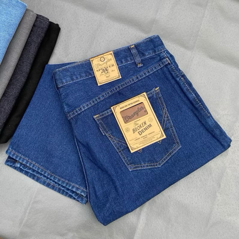Celana Wrangler Original Panjang Standar Besic Pria