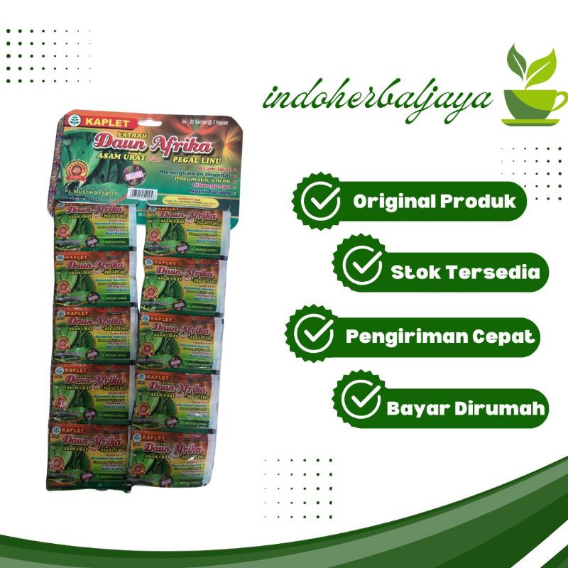 

Daun Afrika Original Kapsul Asam Urat Reumatik