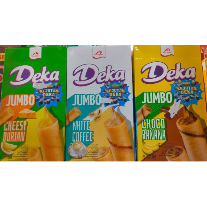 

Deka jumbo20×14g Varian Cheesy durian White coffe Choco banana
