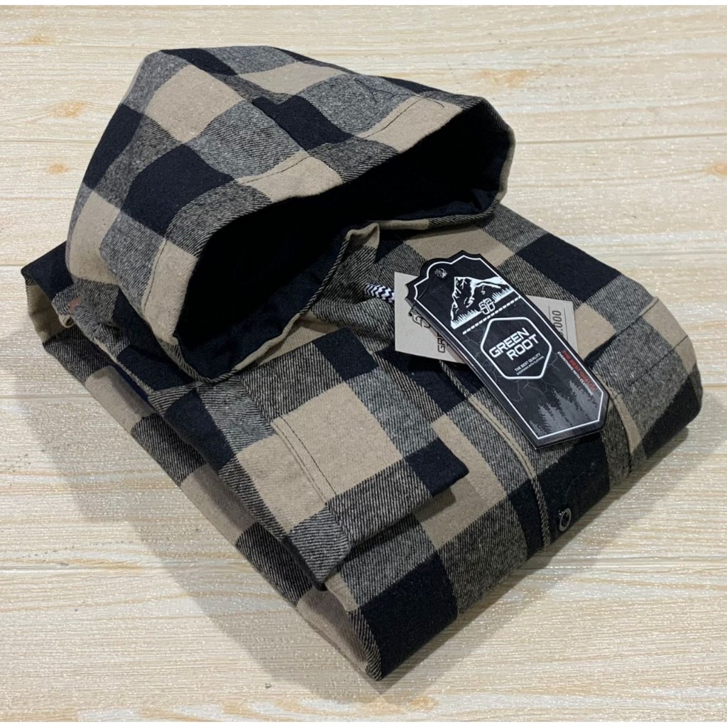 KEMEJA FLANEL HOODIE PRIA LENGAN PANJANG / FLANEL HOODIE KUPLUK / FLANNEL COWO DISTRO/KEMEJA PRIA TE