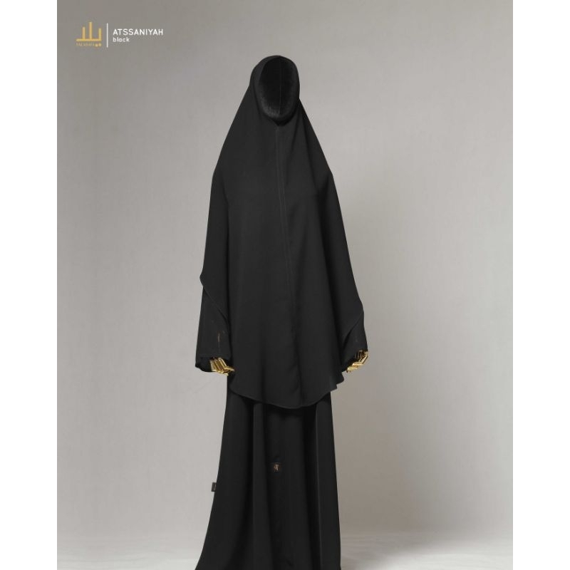 YALASAFA ATSSANIYAH Set Gamis & Khimar JETBLACK - Shafa Jilbab Safago #ayranashwa #shafajilbab
