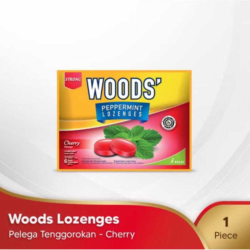 

Woods Lozenges Cherry - Pelega Tenggorokan