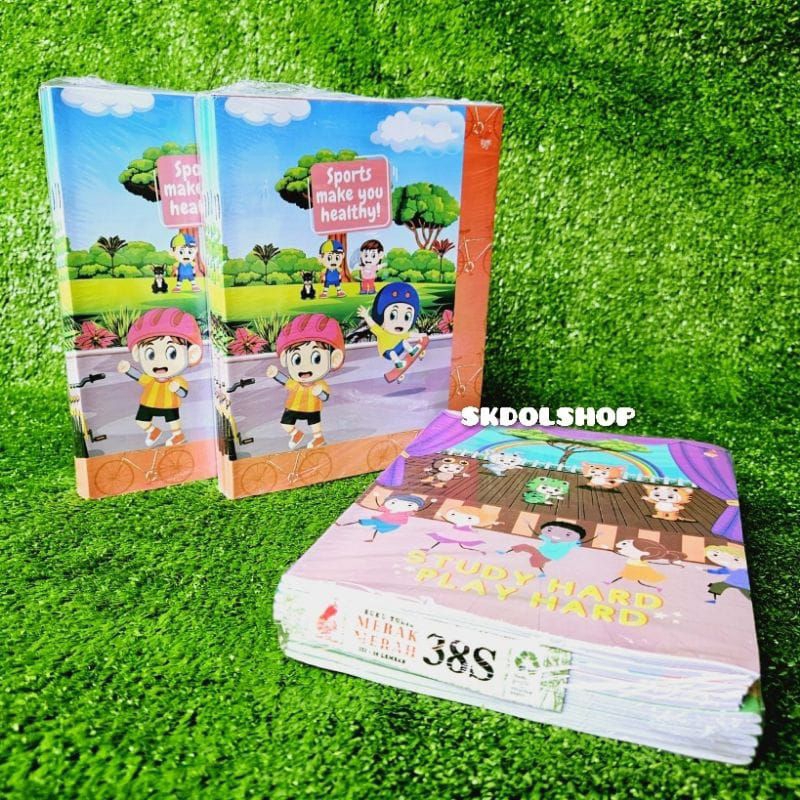 

buku tulis 38 lembar murah ( 1pak isi 10 buku)