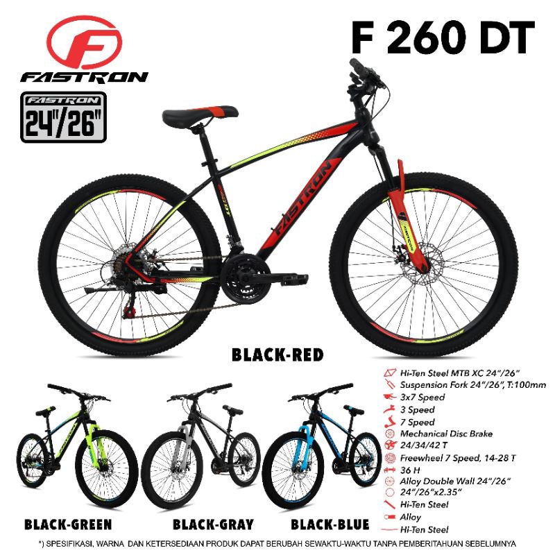 Sepeda MTB 24 inc FASTRON 260 DT Sepeda Gunung Murah