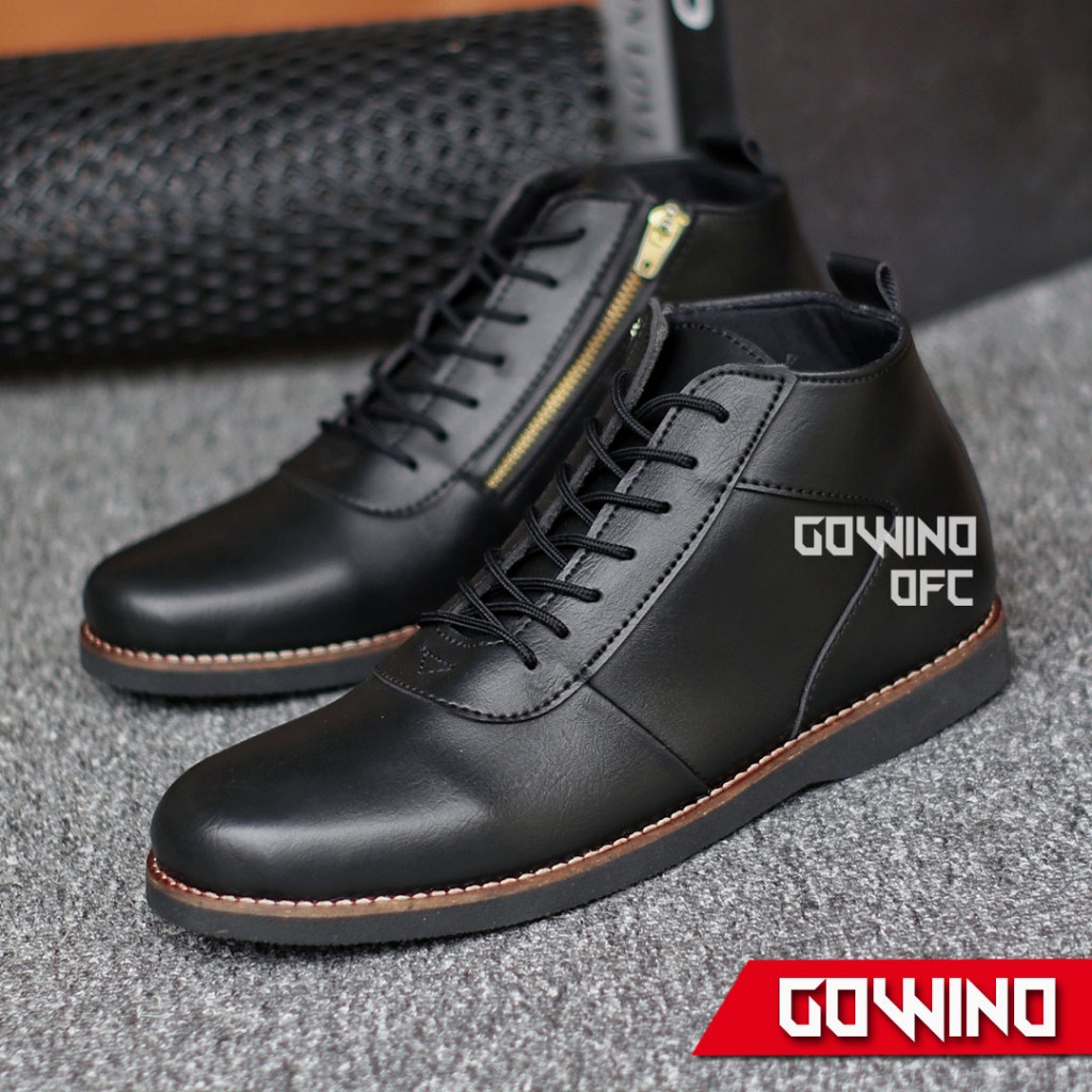 Ragnar Sepatu Boots Pria Resleting Formal Kerja Casual