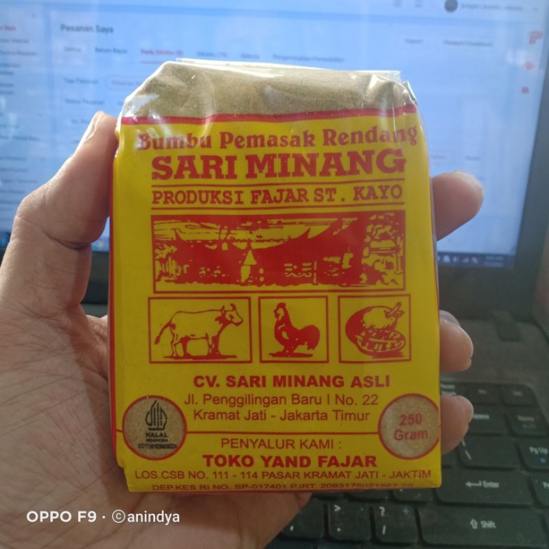 

sari Minang rendang sari Minang gulai bumbu rendang sari Minang bumbu gulai kambing sari Minang 1kg